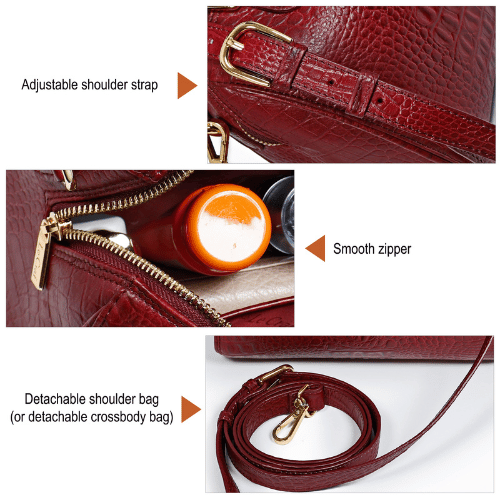 Clara Leather Top Handle Handbag
