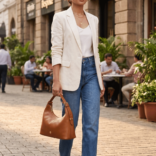 Fabia Leather Convertible Handbag