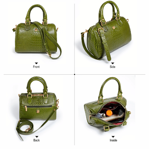 Clara Leather Top Handle Handbag
