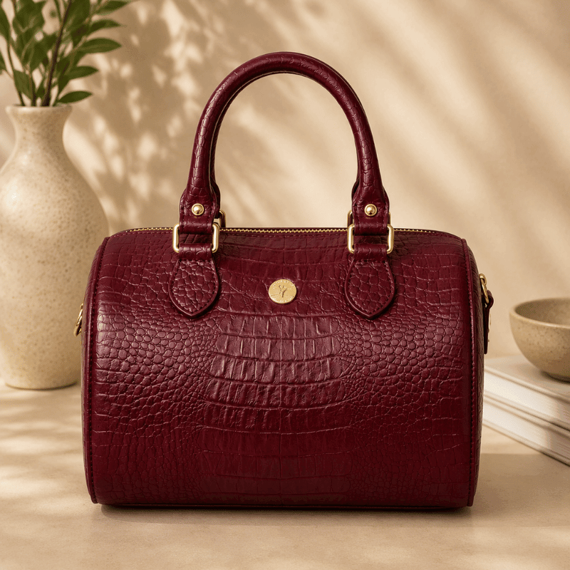 Clara Leather Top Handle Handbag