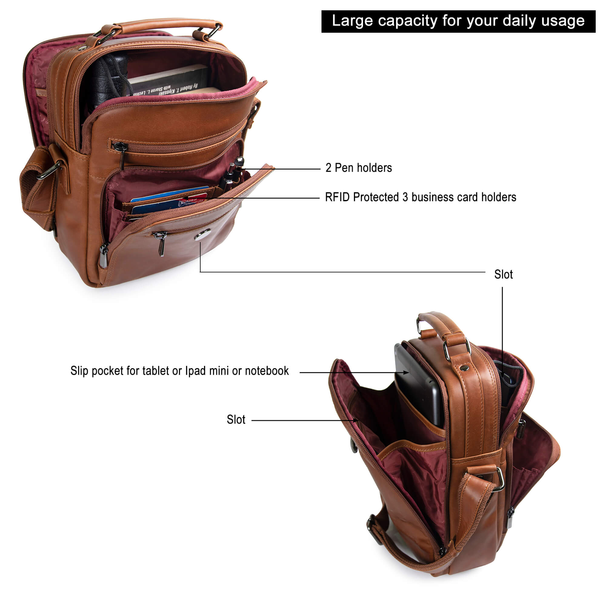 Unisex Crossbody Messenger Bag