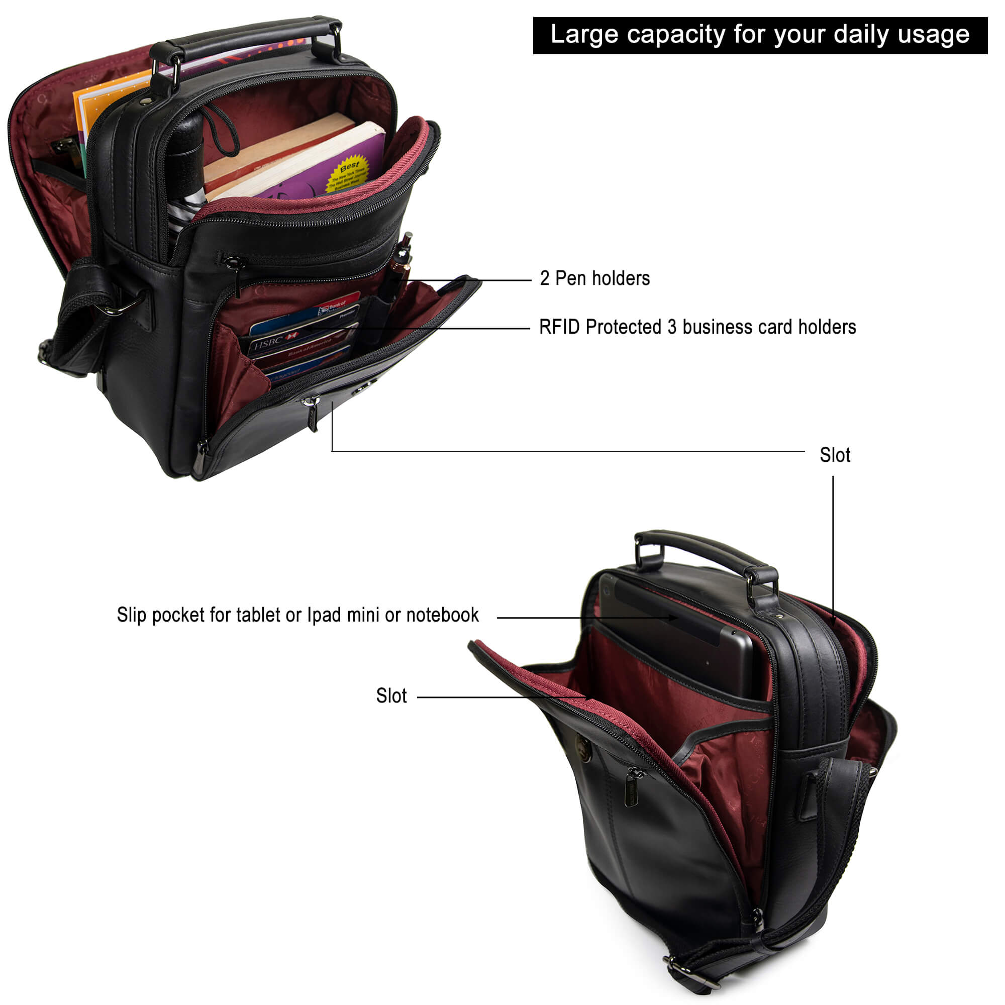 Unisex Crossbody Messenger Bag