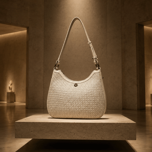 Cherry Braided Shoulder Bag