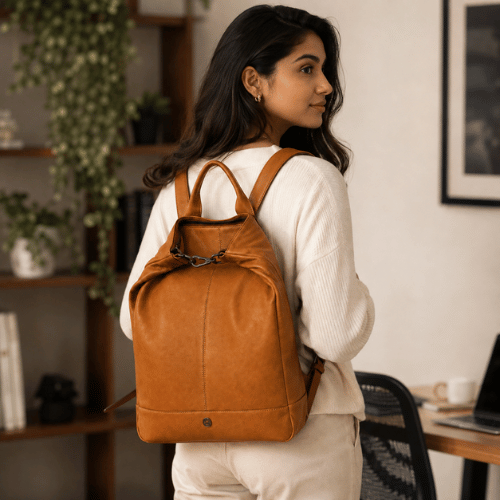 Jack Leather Laptop Backpack