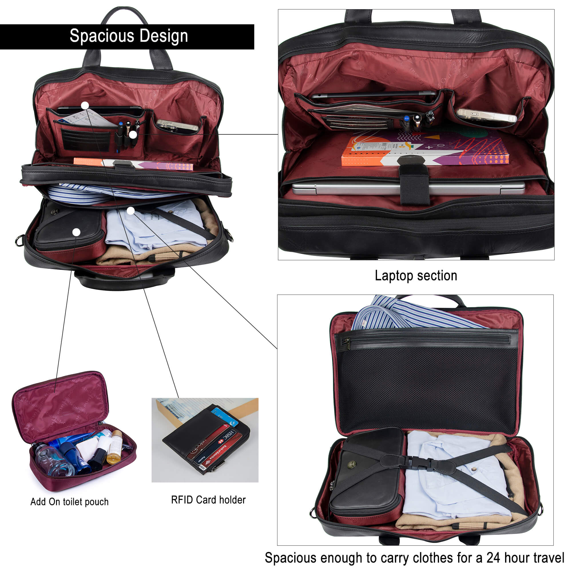 Unisex Laptop Travel Bag